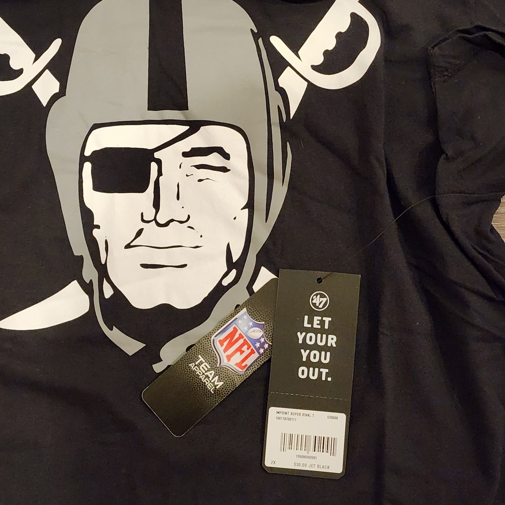 Raiders Bundle 2X T-shirt Black new with tags and Hat - Picture 4 of 9